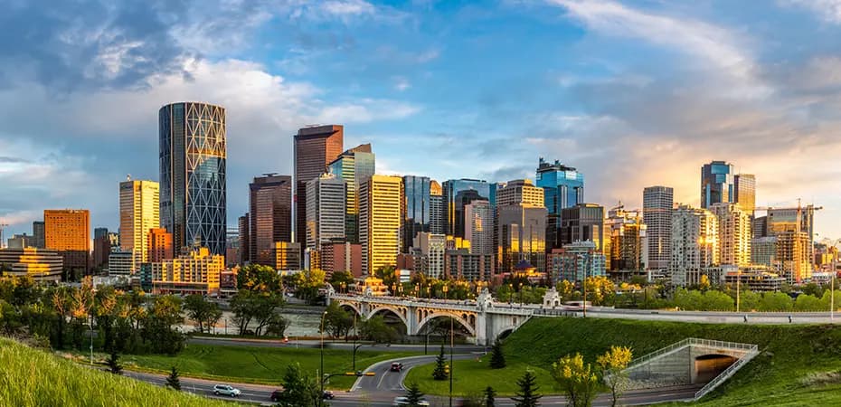 Calgary skyline student