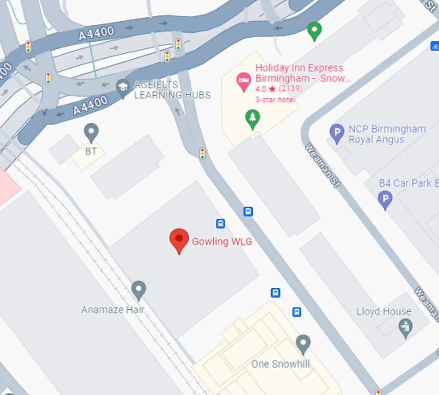Two Snowhill Location Image Map