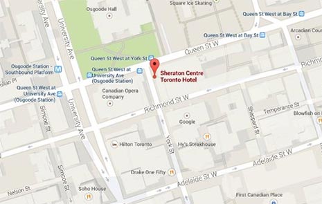 Map image of Sheraton Centre Toronto