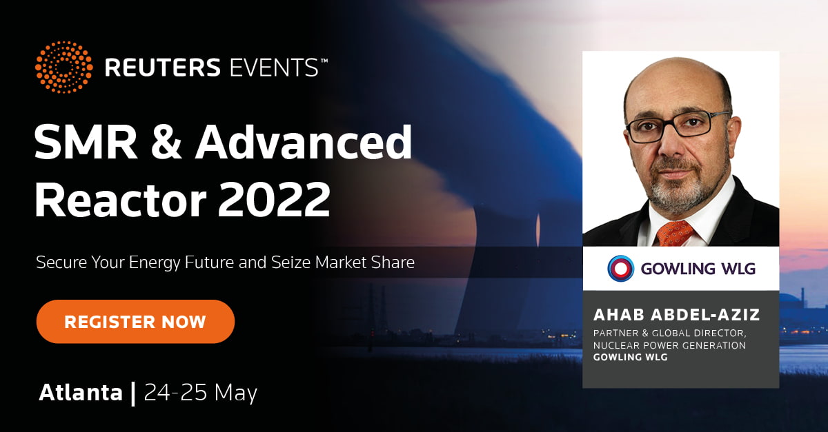 Reuters events - SMR & Advanced Reactor 2022 - Register now