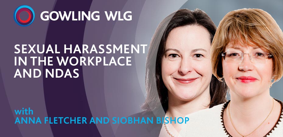 Listen to the podcast - Sexual Harassment in the workplace and Non-Disclosure Agreements