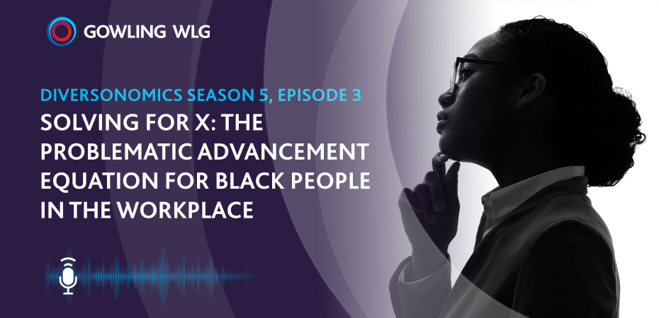 Listen to the podcast - Diversonomics | Season 5 Episode 3: Solving for X: The problematic advancement equation for Black people in the workplace