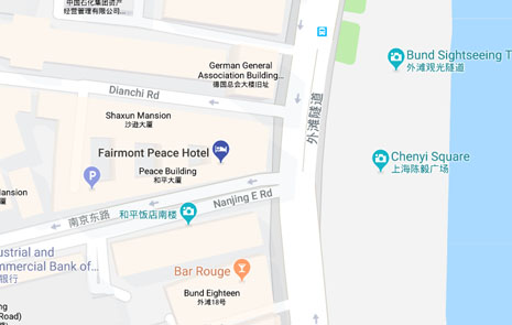 Map image of Fairmont Peace Hotel